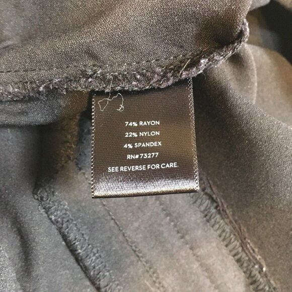 Simply Vera Wang Womens M Bootcut Dress Pants Black Pull On Professional Work - Picture 10 of 11